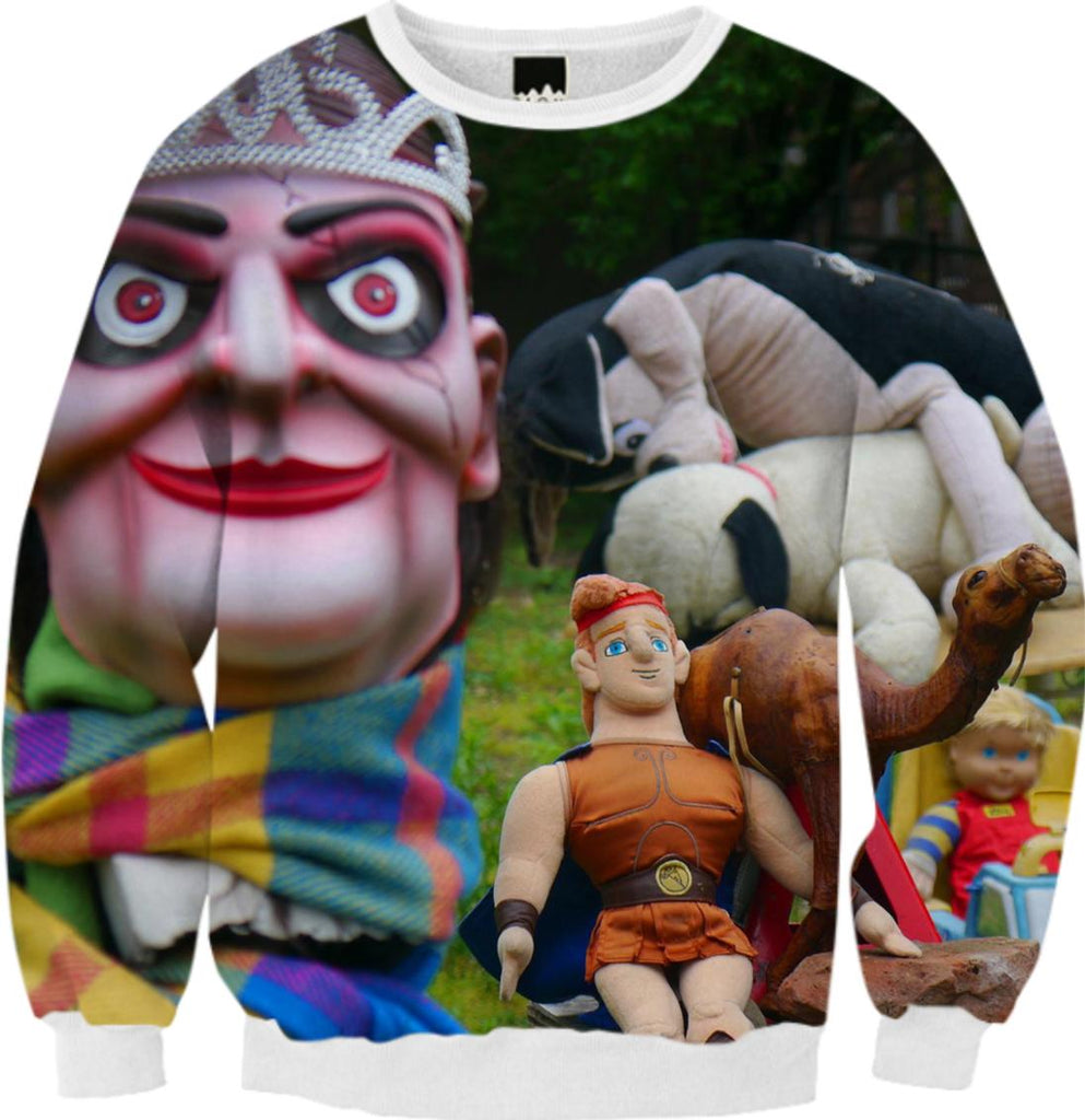 Evil Robot Hustler Animal Garden Sweatshirt