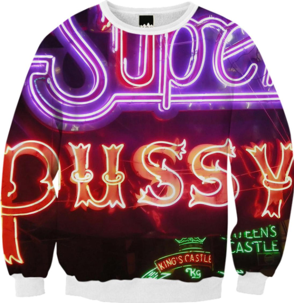 Evil Robot Hustler Super Pussy Premium Sweatshirt
