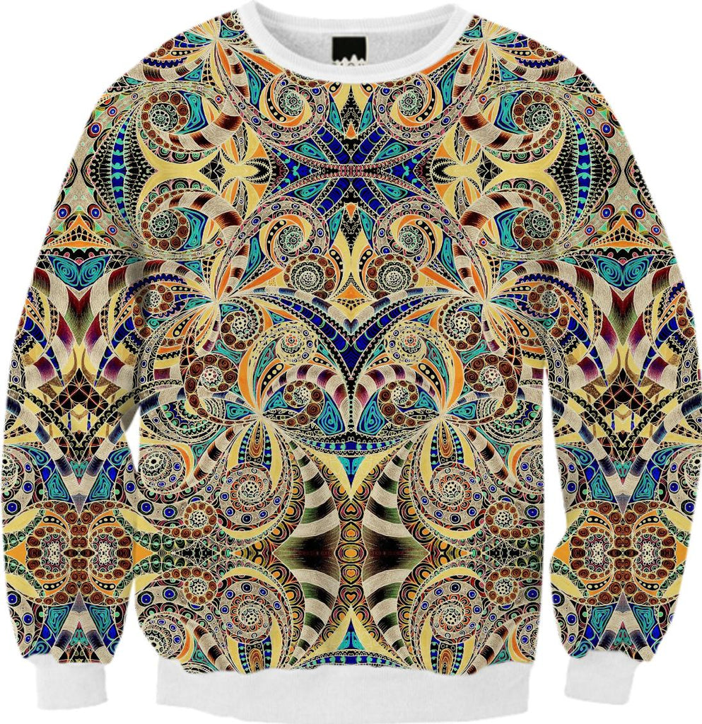 FALL SWEATSHIRT Drawing Floral Zentangle G2