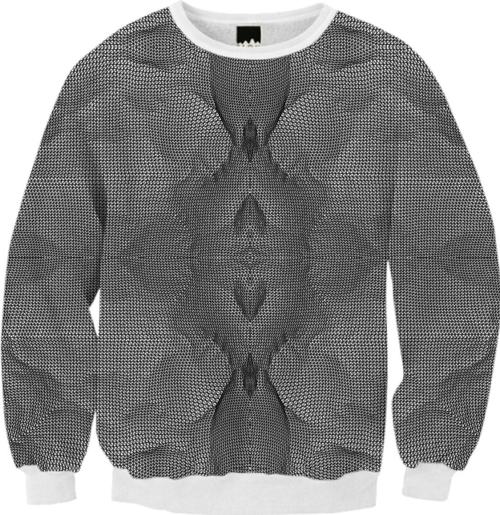 Fractal Terrain Wireframe Fall Sweatshirt
