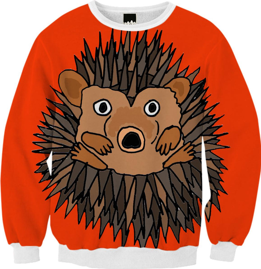 Fun Baby Hedgehog Art Sweatshirt