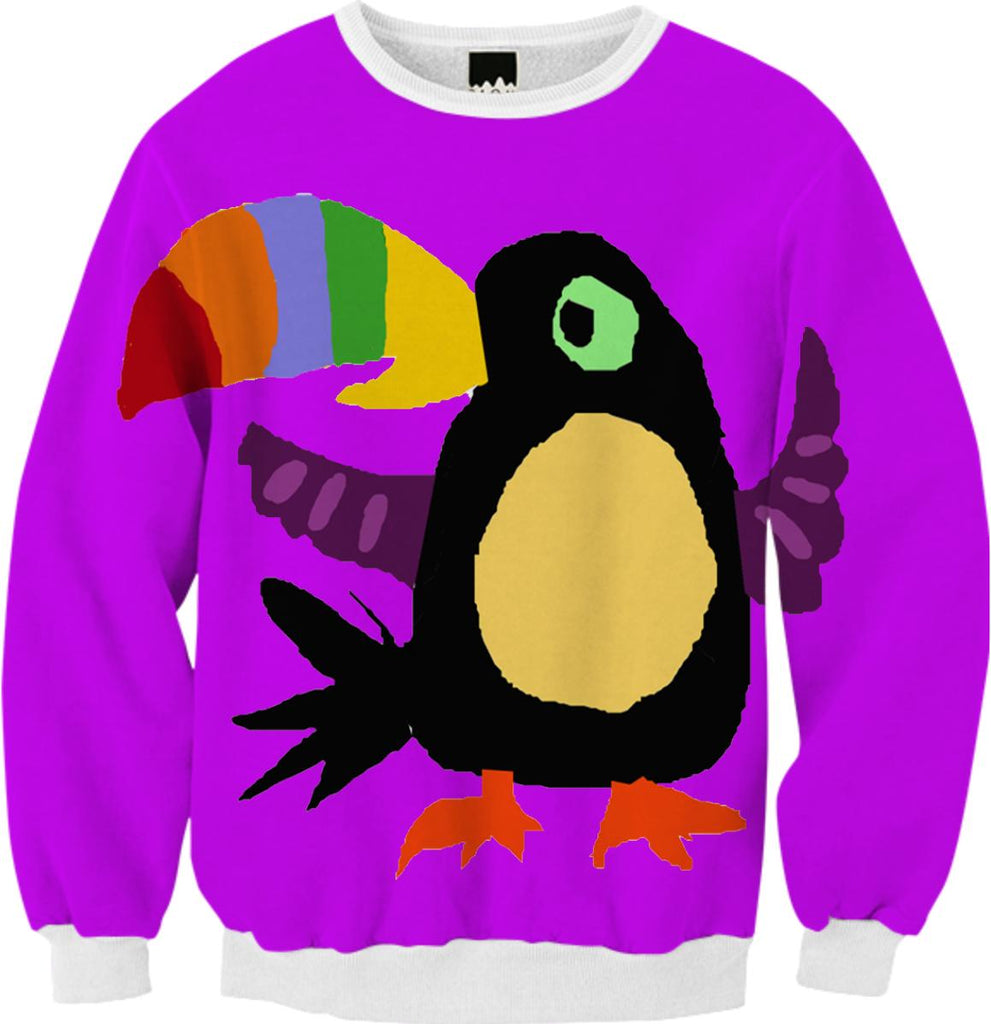Fun Colorful Toucan Bird Art Sweatshirt