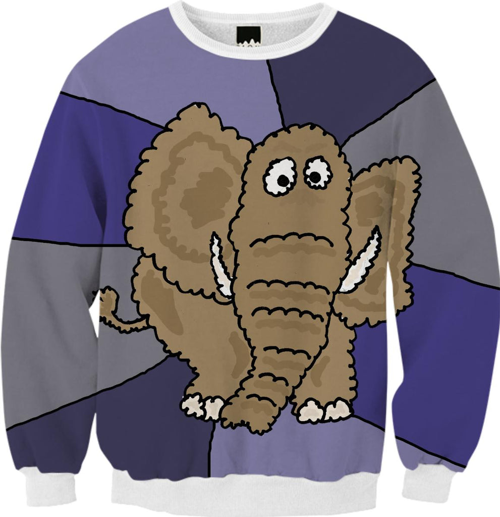 Funky Elephant Art Sweatshirt