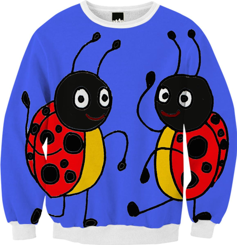Funny Dancing Ladybugs Art Sweatshirt