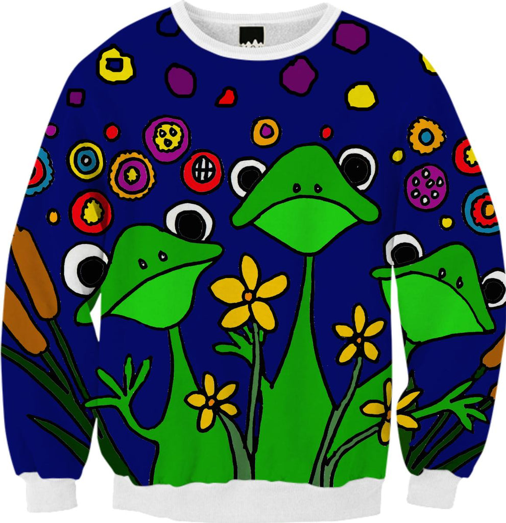 Funny Frogs Pop Art Sweatshirt