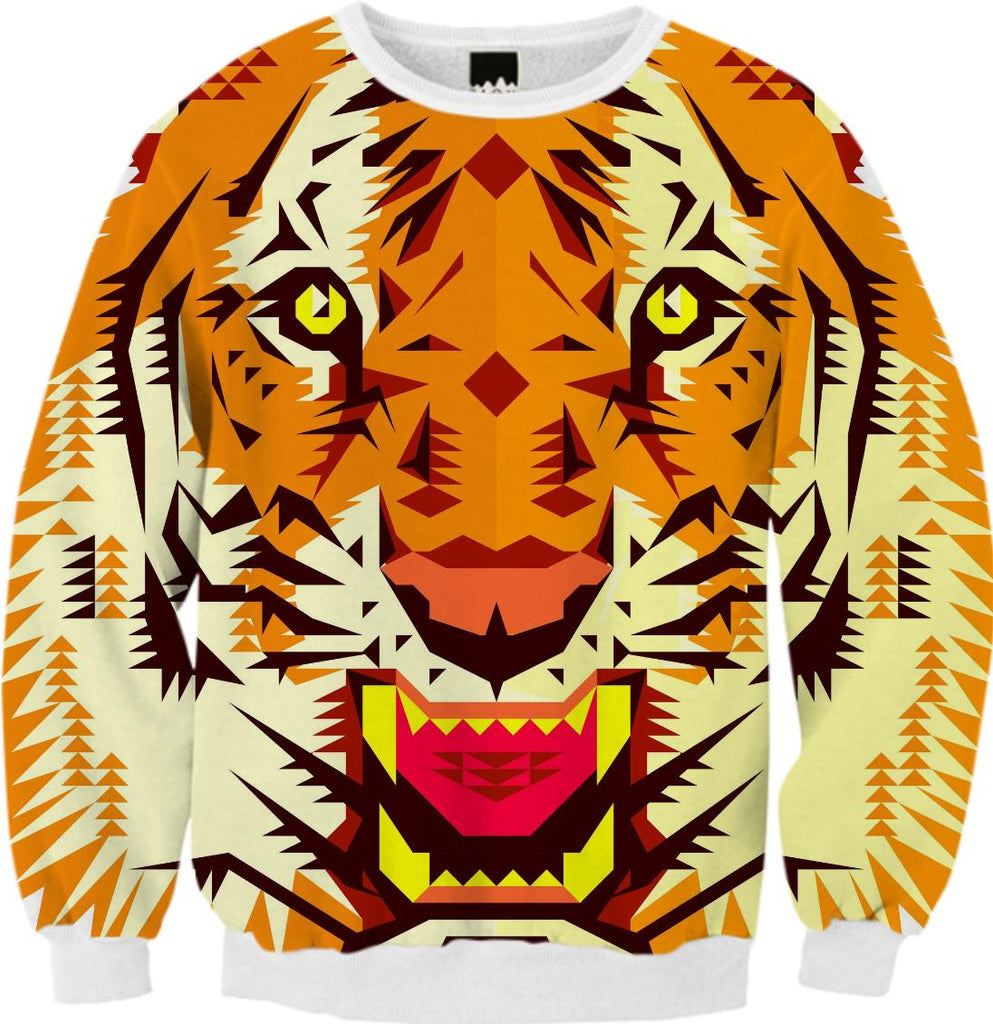 Geometric Tiger Head