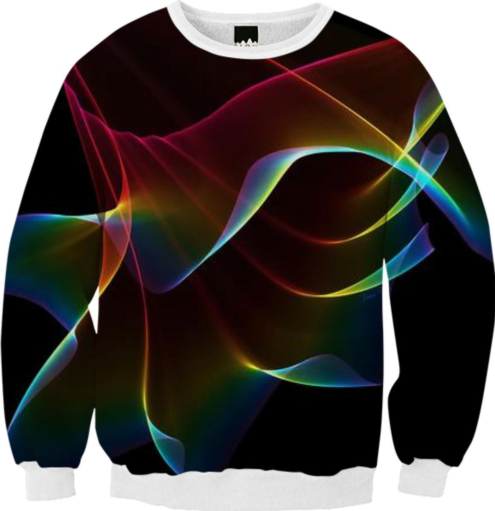 Imagine Through the Abstract Fractal Rainbow Veil