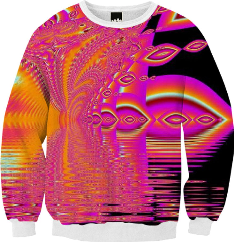 Magenta Boardwalk Carnival Abstract Ocean Shimmer