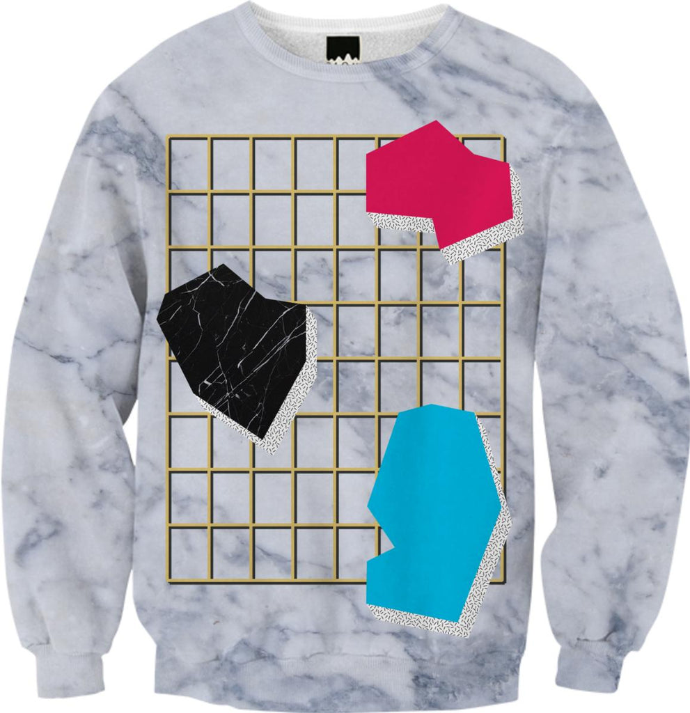MARBLE GRID Sweatshirt