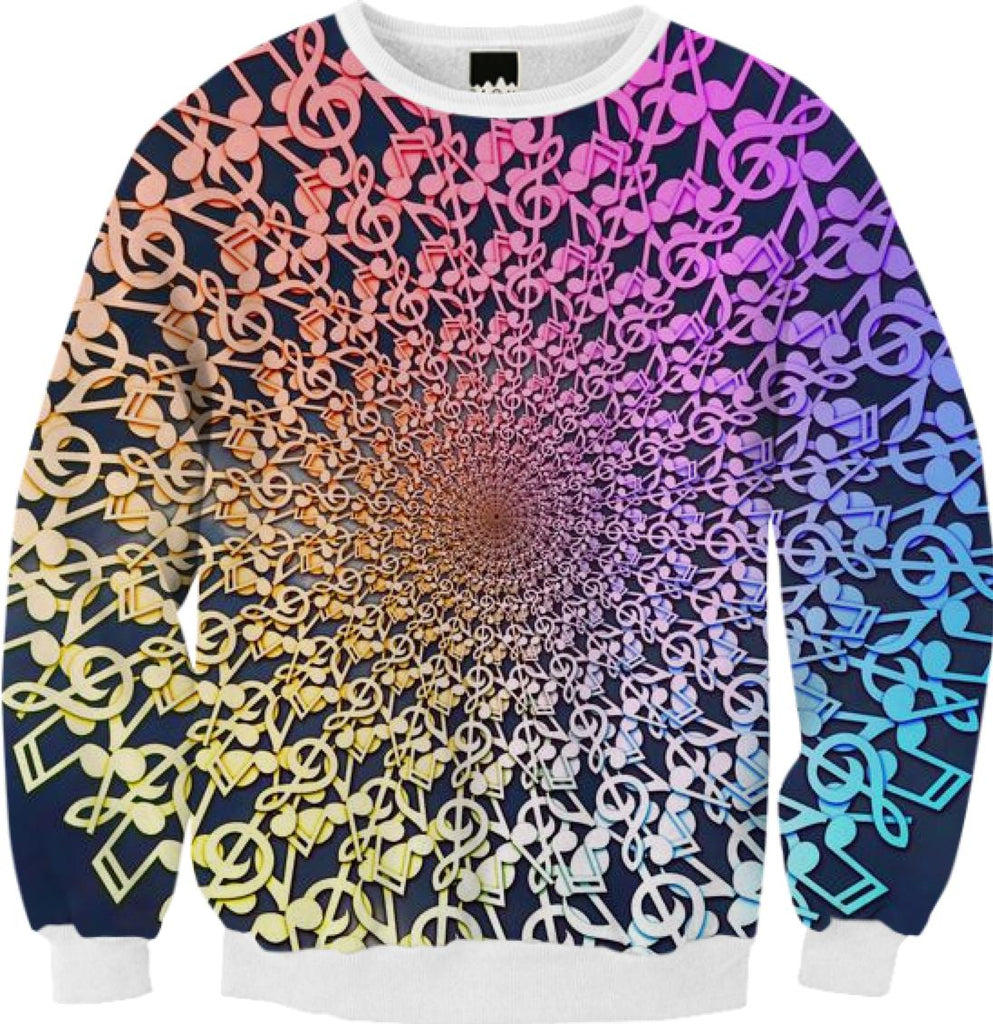 Musical Mandala Sky Sweatshirt