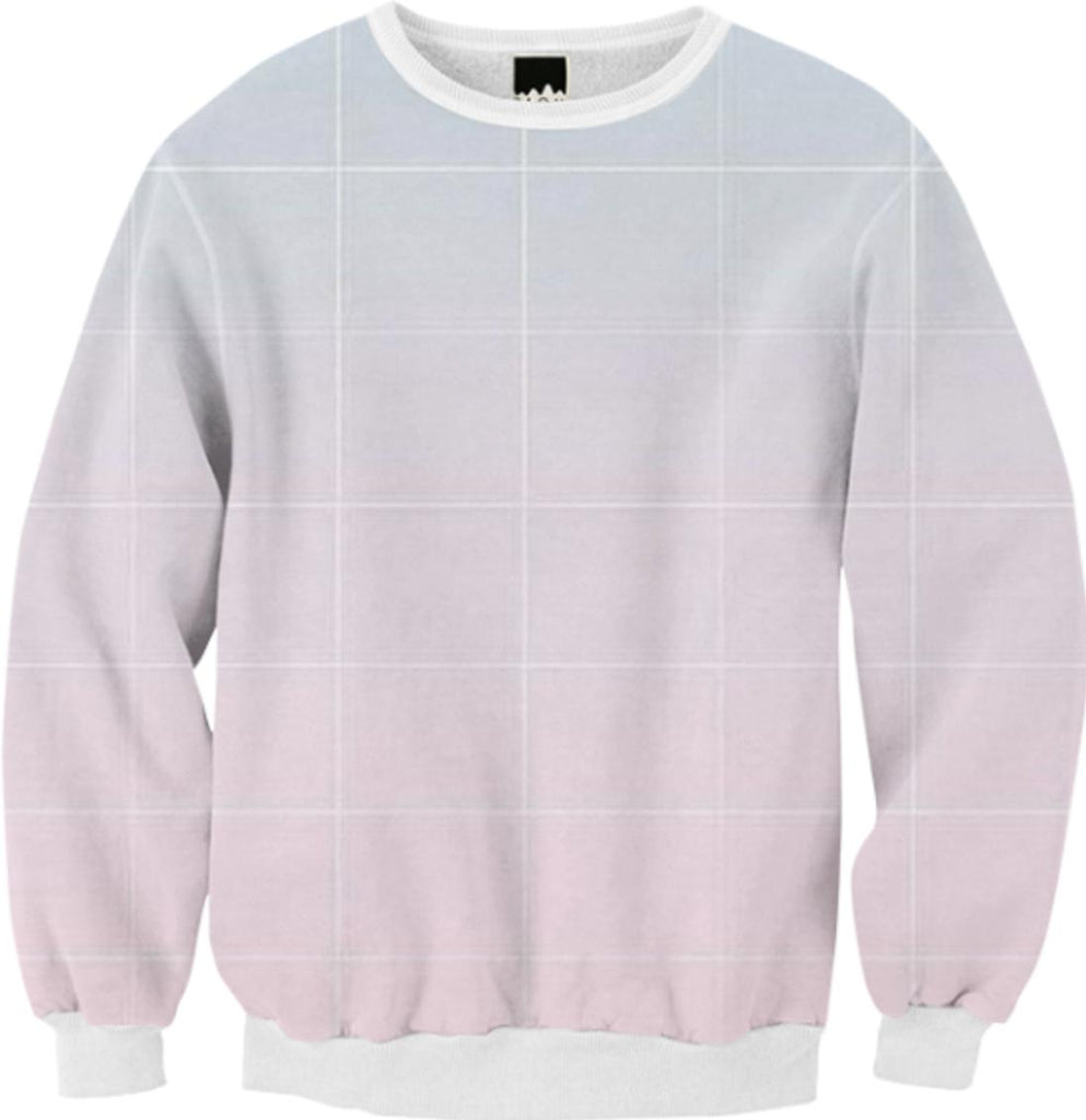 pastel grid sweatshirt