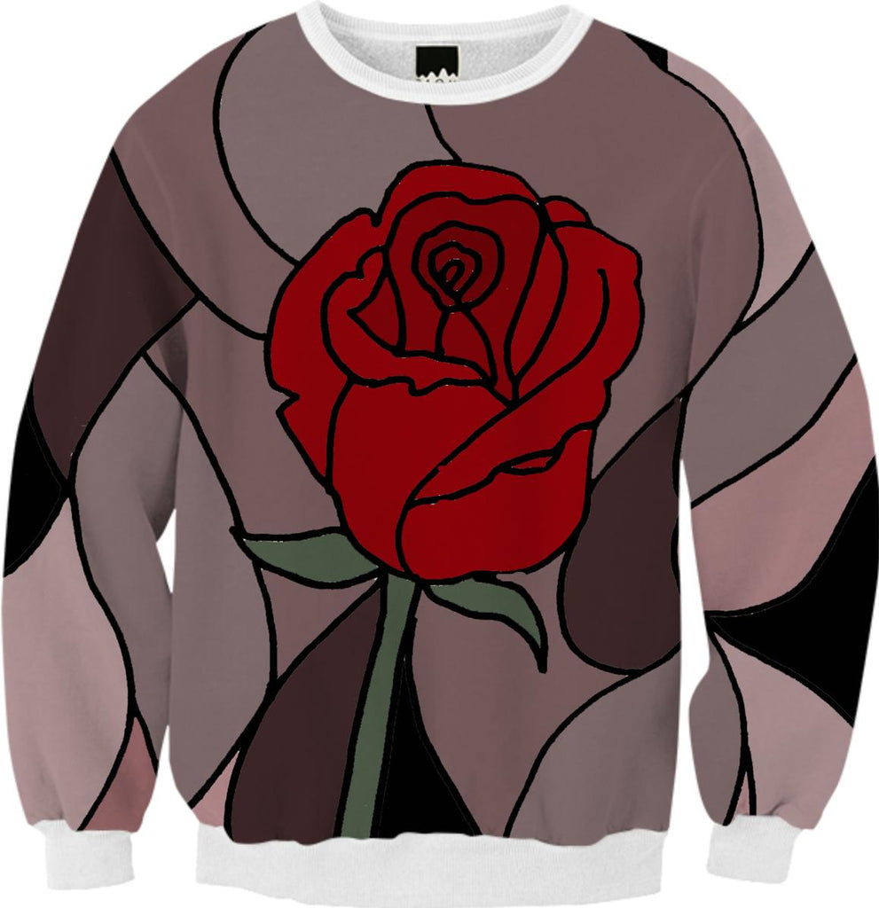 Red Rose Art Abstract Sweatshirt
