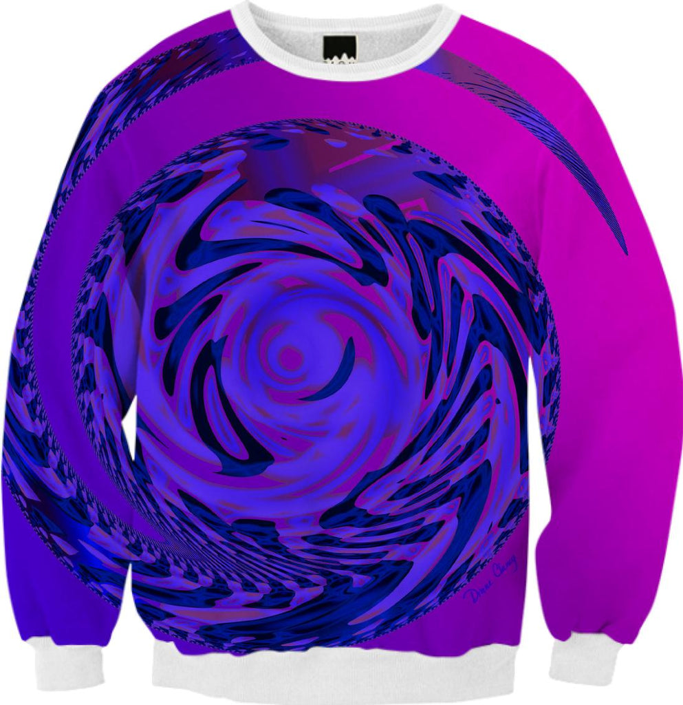 Rose Indigo Spiral Outward into the Cosmos