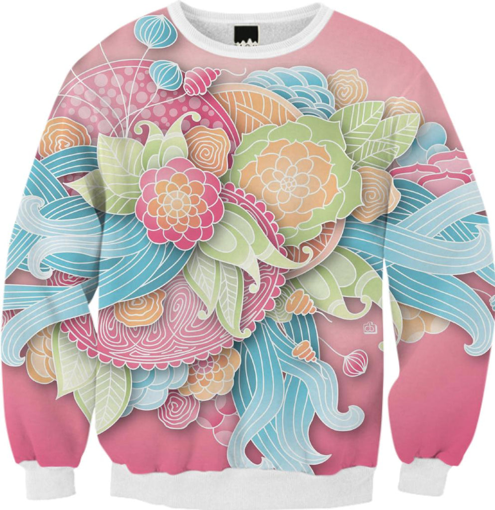 Spring Flower Waves sweatshirt