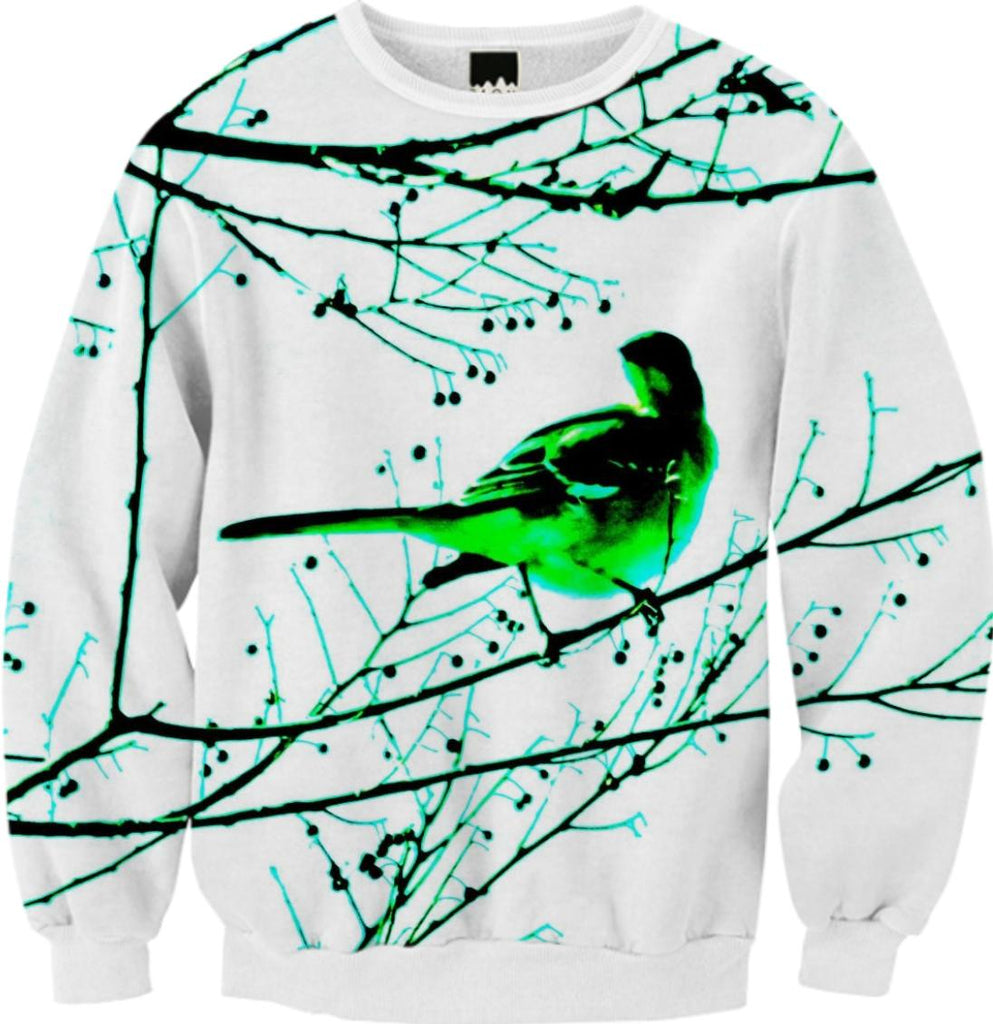Sweatshirt Bird Green