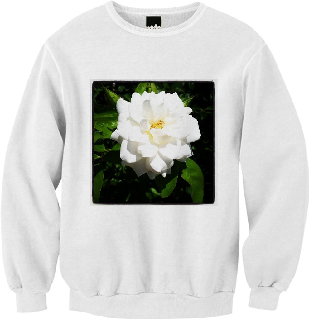 White Flower Sweatshirt