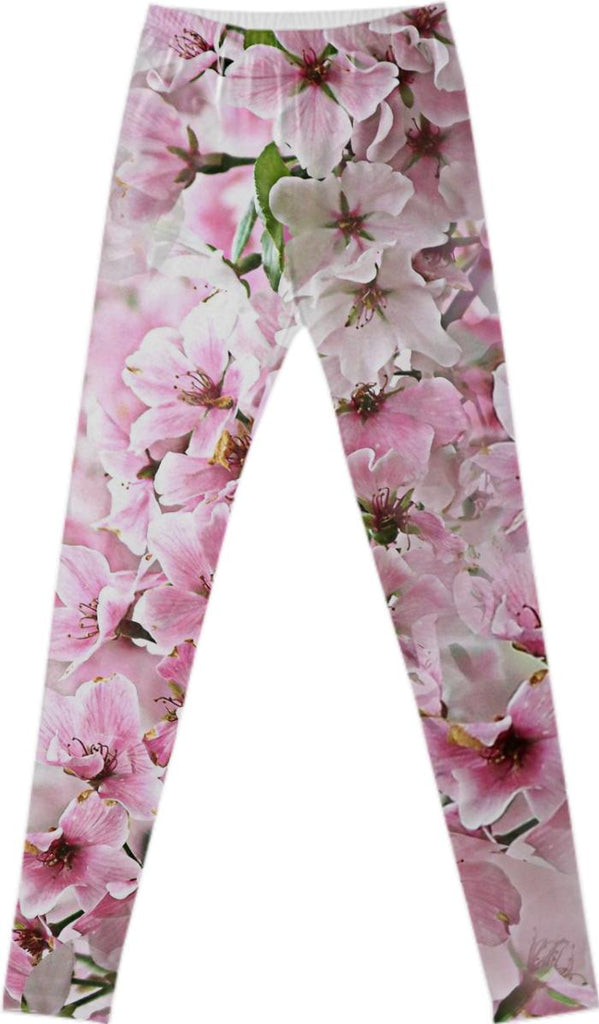 Springtime Cherry Blossoms Leggings
