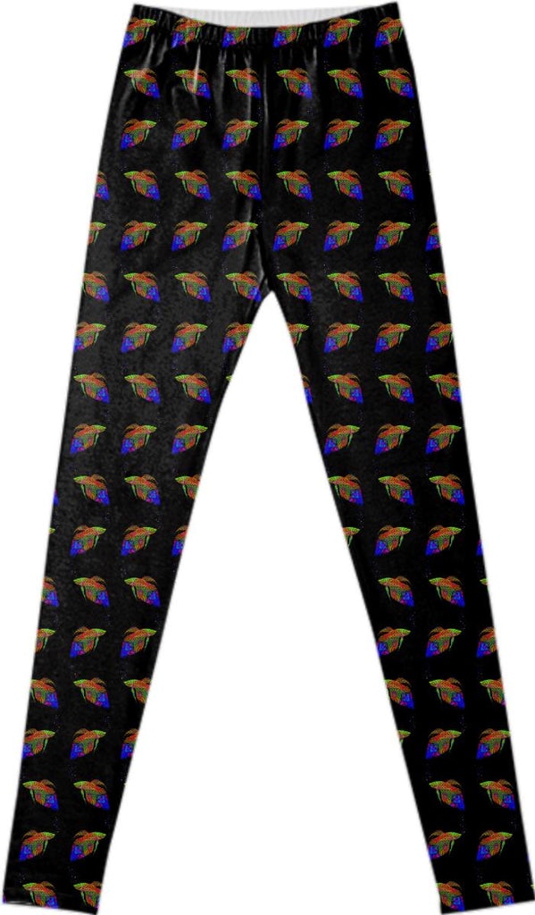 Swimming with the Neon Fish Leggings by Dovetail Designs