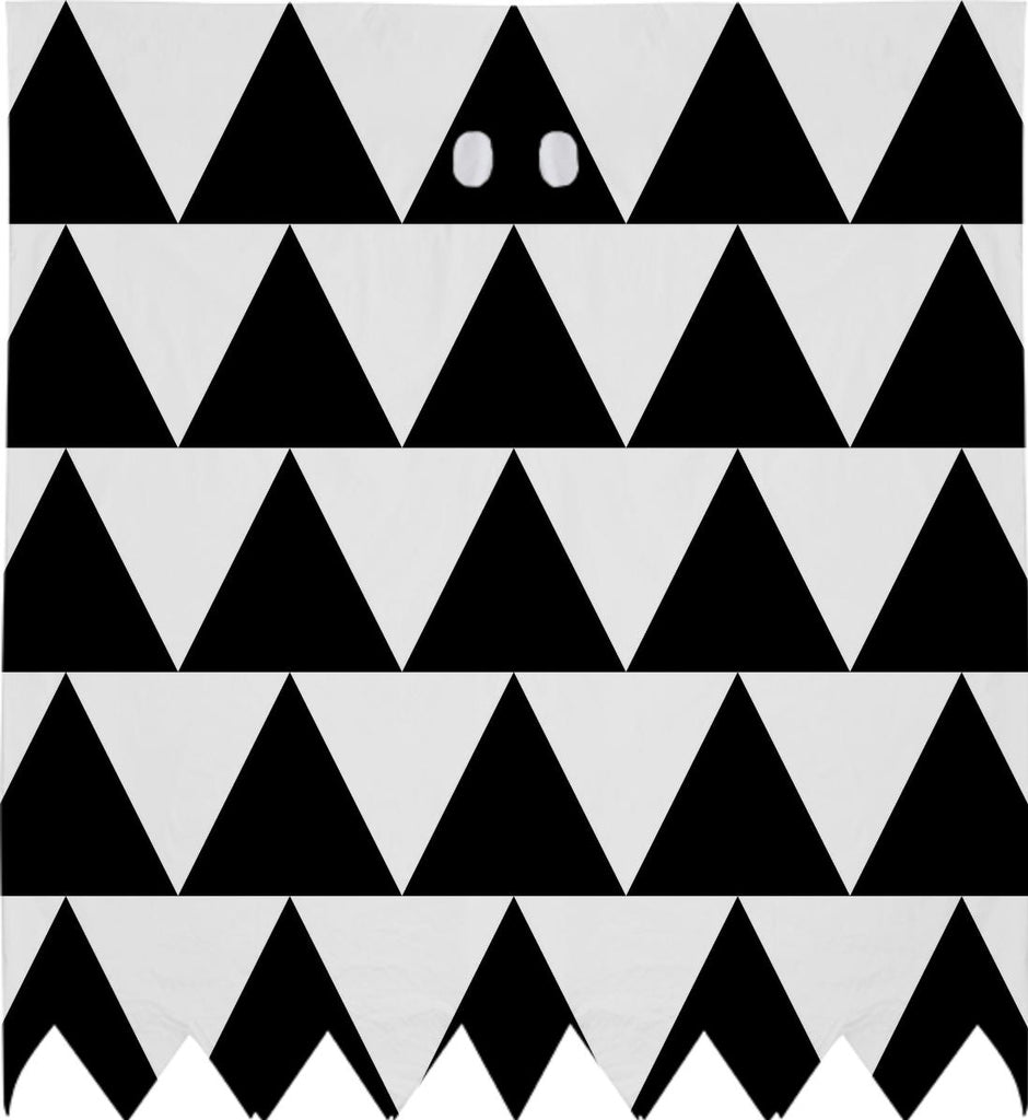 Black and White Triangle Ghost Costume