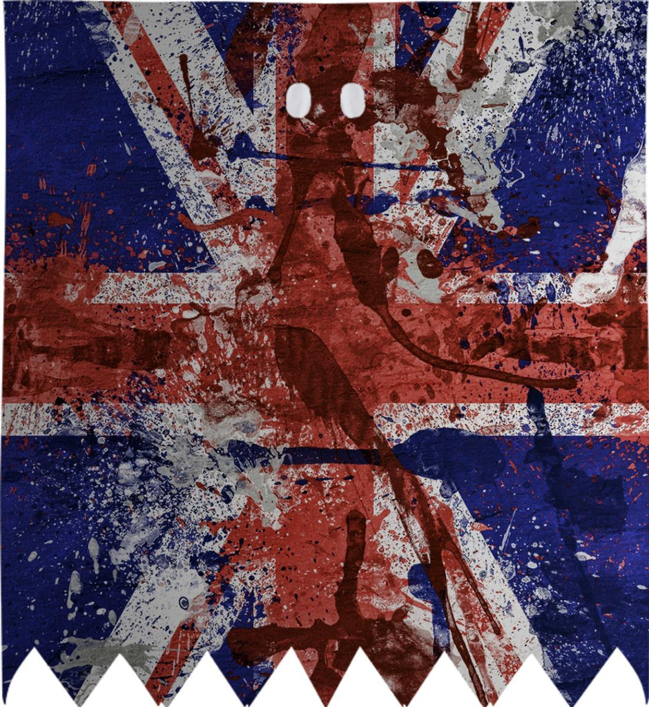 GRUNGE UK FLAG BLOODY GHOST COSTUME