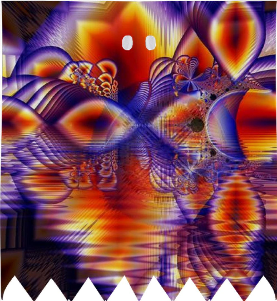 Winter Crystal Palace Abstract Fractal Cosmic Dream