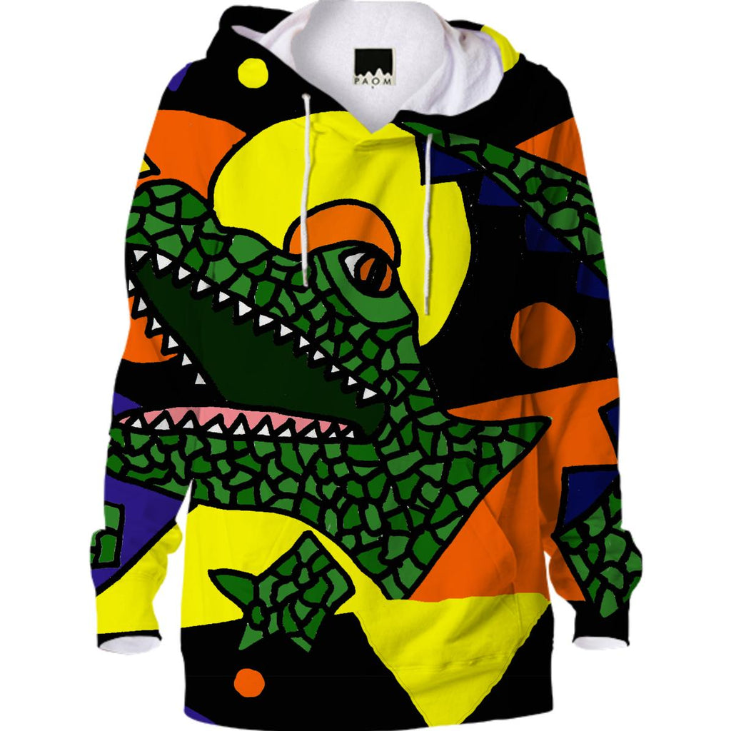 Awesome Alligator Abstract Art Hoodie