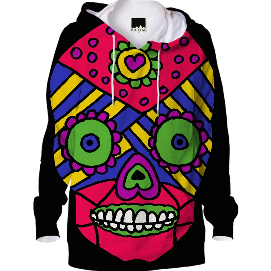 Awesome Colorful Gothic Skull Abstract Hoodie
