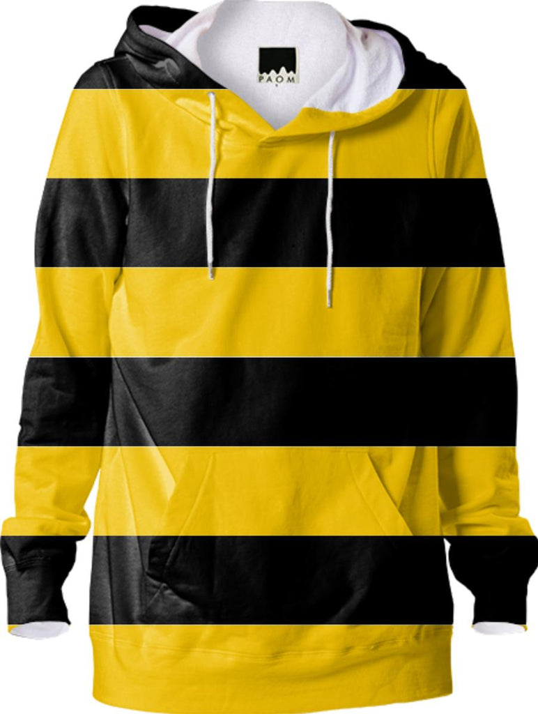 Bee Stripes Pattern Hoodie