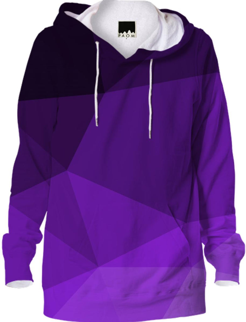 Cool Purple Geometry Hoodie Abstract Geometric Design