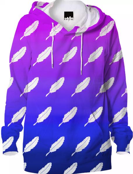 Feather Pattern Hoodie