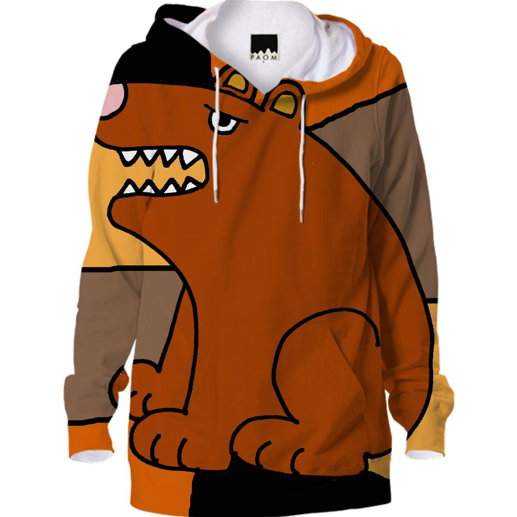 Funny Brown Bear Abstract Hoodie