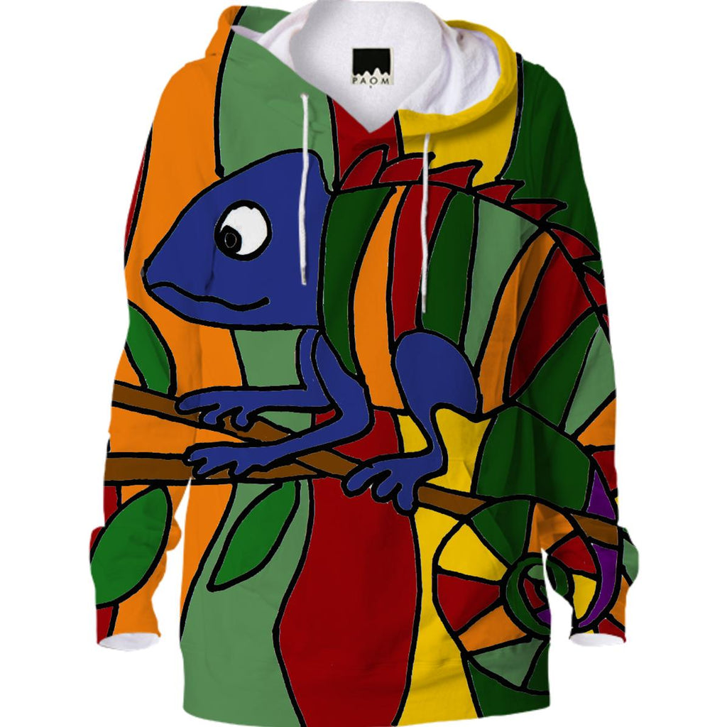 Funny Chameleon Abstract Hoodie