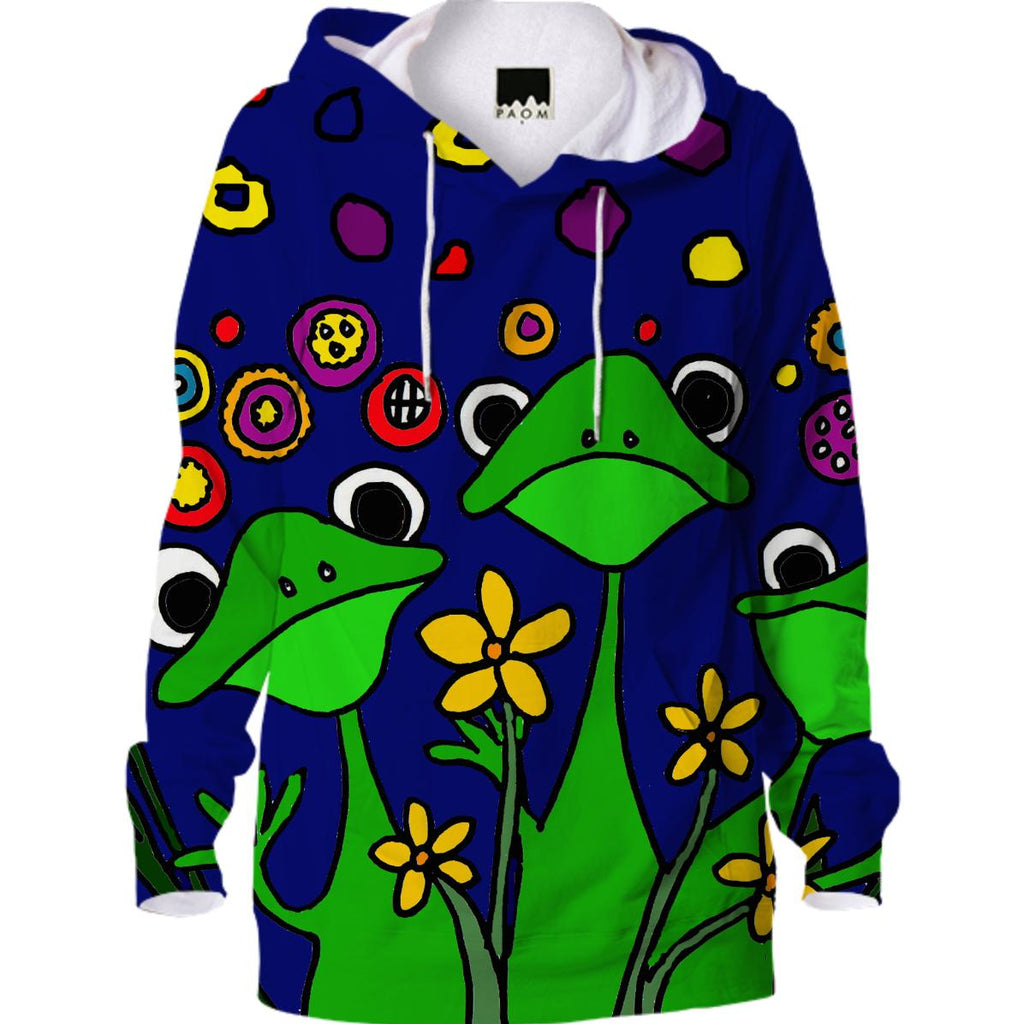 Funny Frogs Pop Art Hoodie
