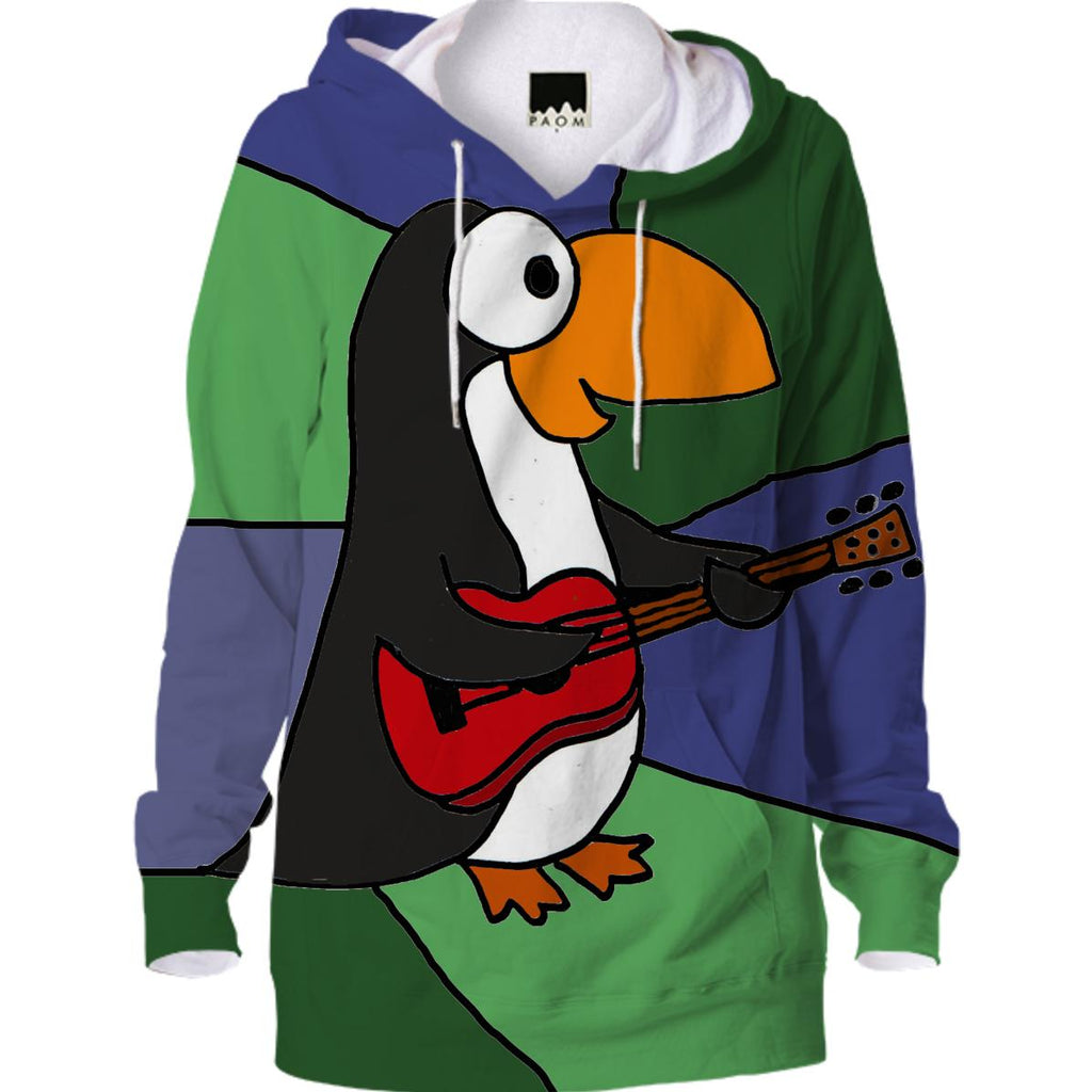 Funny Penguin Playing Guitar