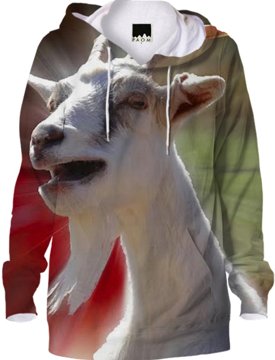 Funny Talking Goat Hoodie PAOM