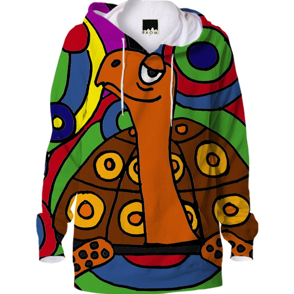 Funny Turtle Abstract Art Hoodie