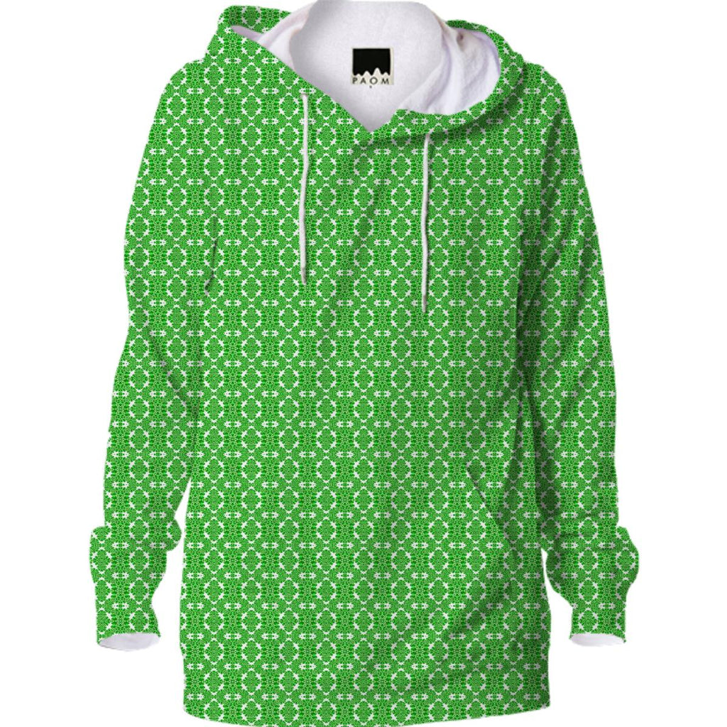Green Pattern Hoodie