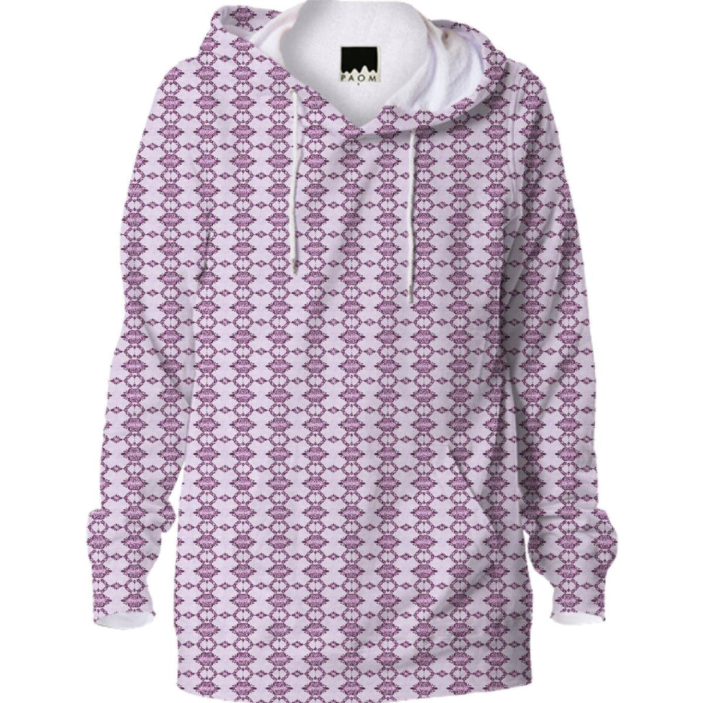 Pink on Pink Pattern Hoodie