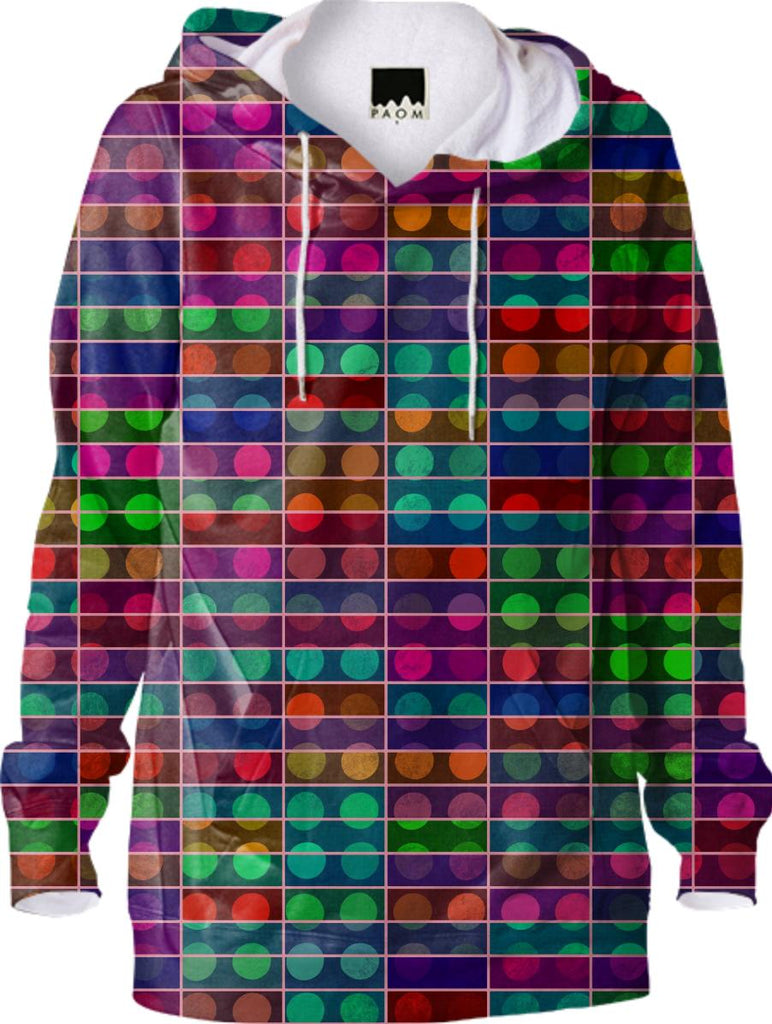 Polka dots rectangles abstract design