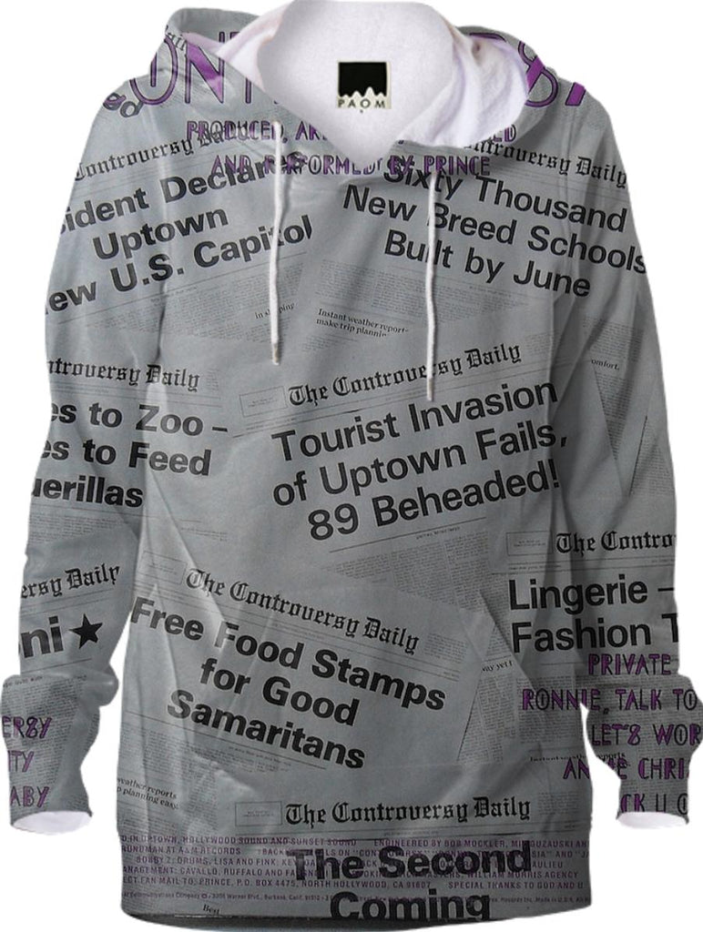 Prince Controversy Back Cover Hoodie