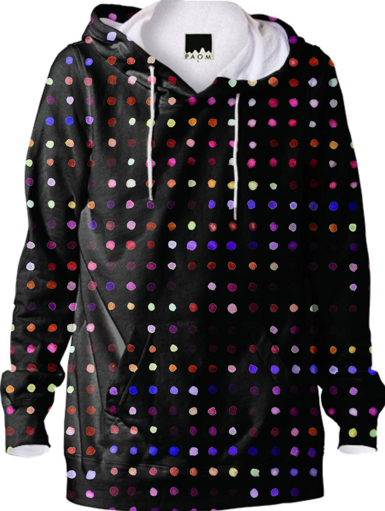 purple dots hoodie