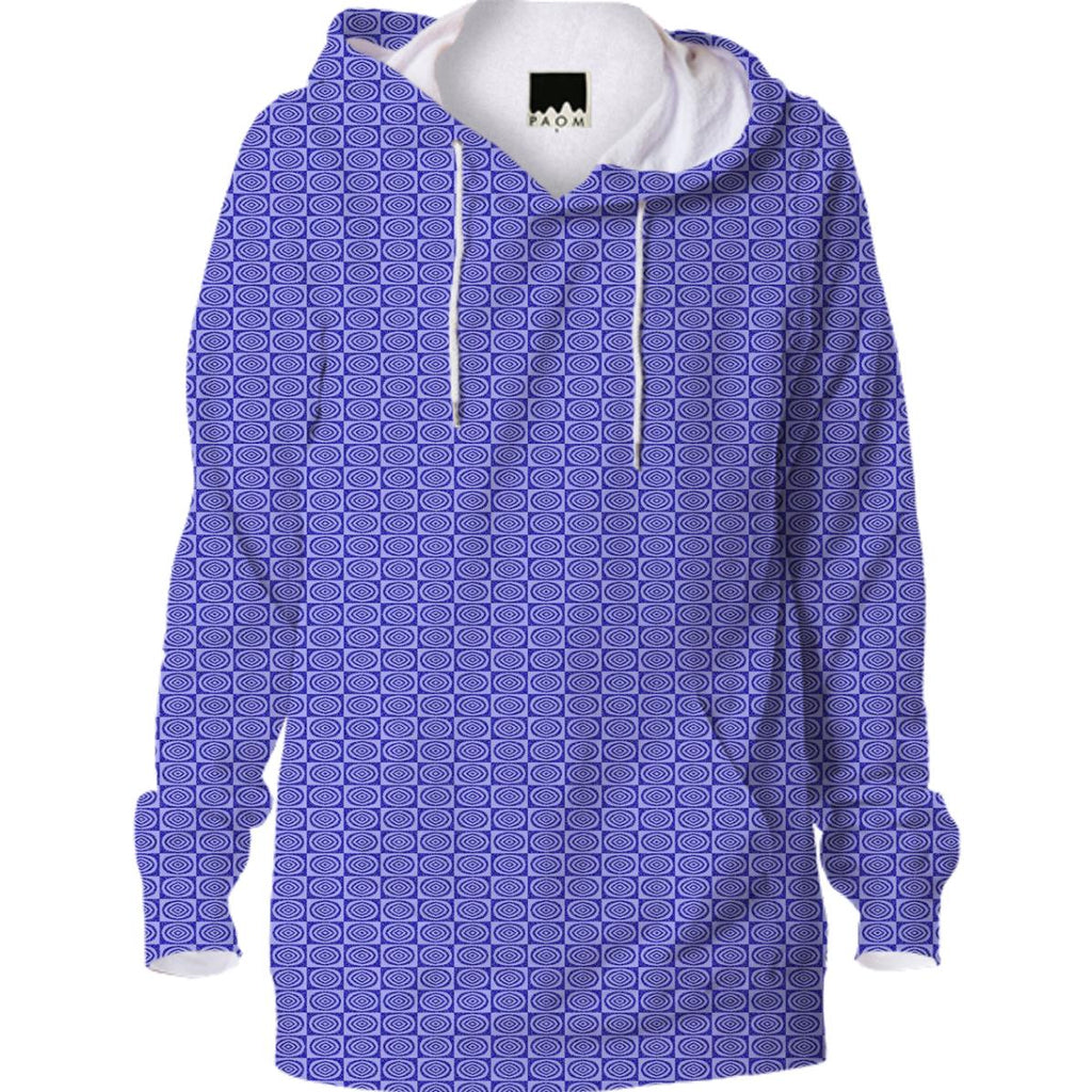 Purple Geometric Pattern Hoodie