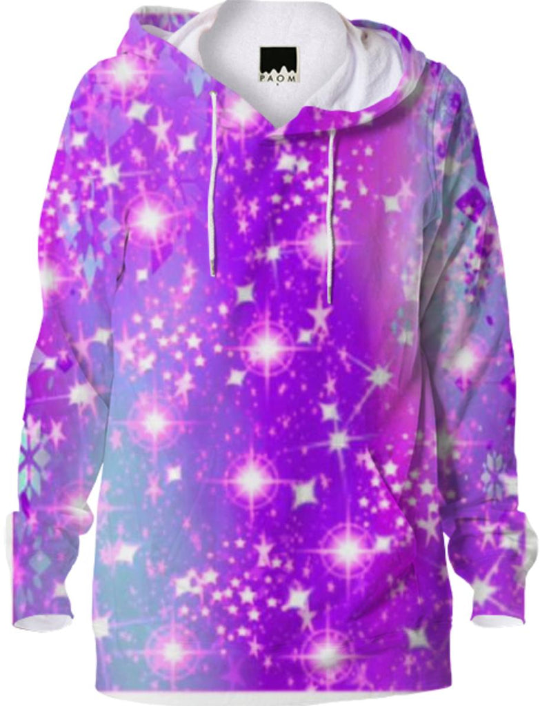 purple sparklez womens hoodie