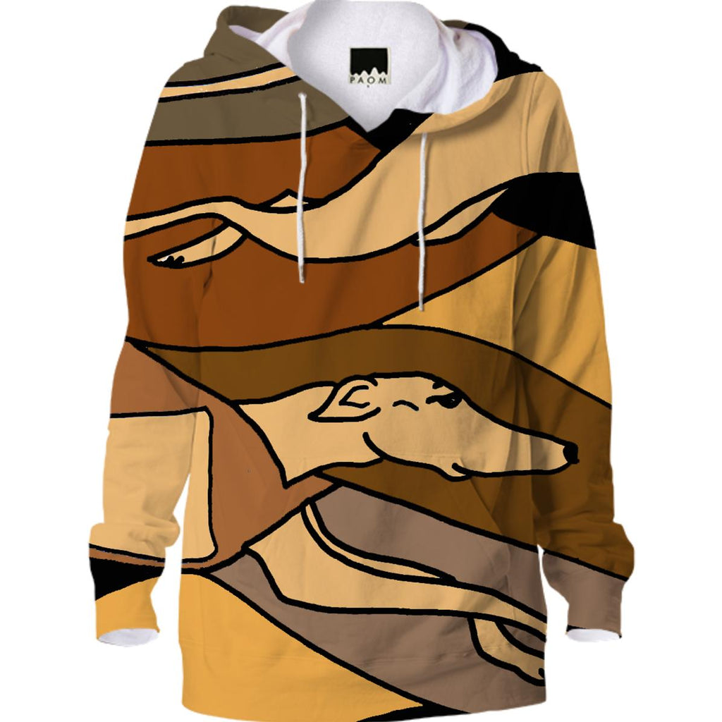 Racing Greyhound Abstract Hoodie