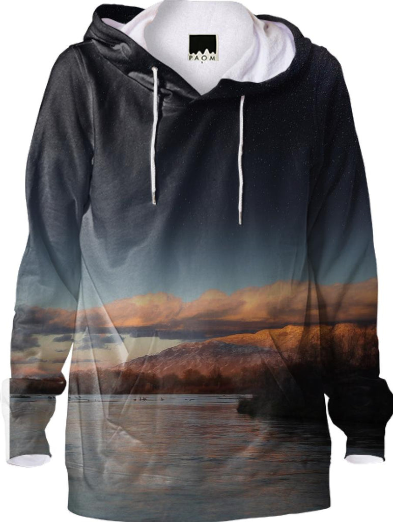 Rio Grande Bosque Winter Sunset Hoodie