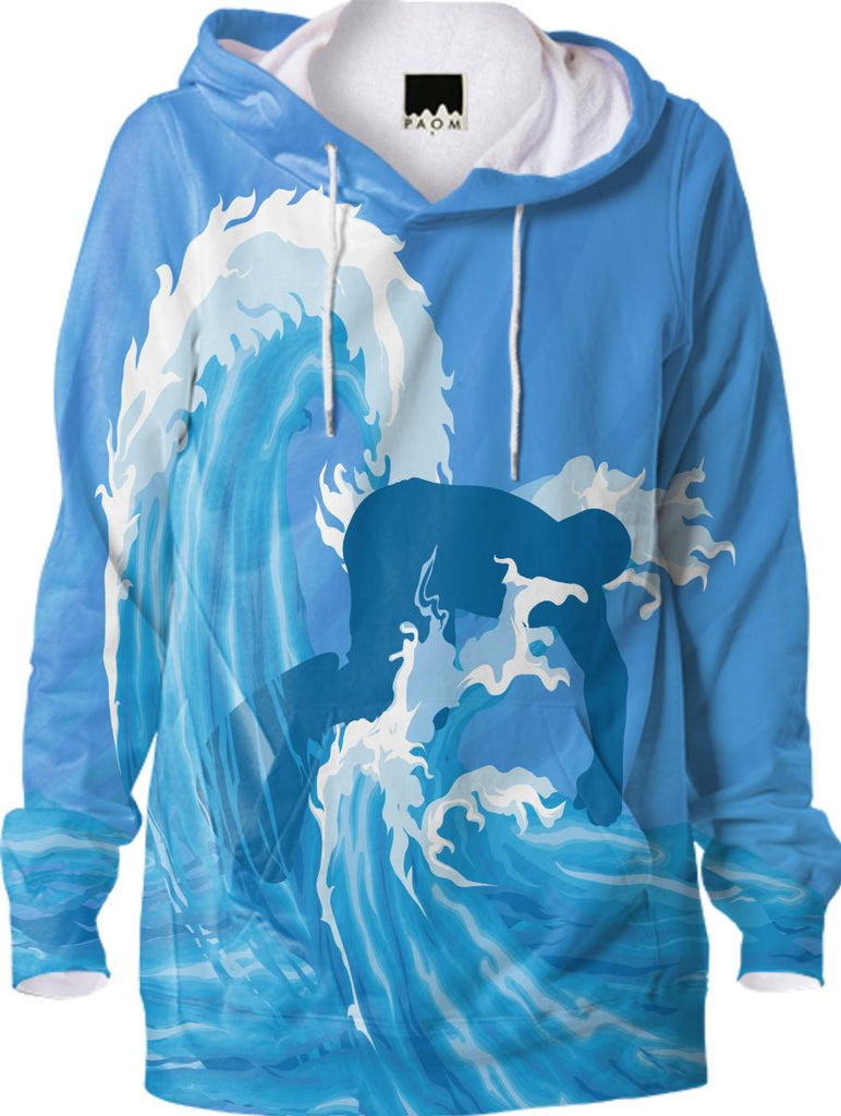 Surfer and wave