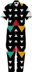 African Triangle Love JumpSuit