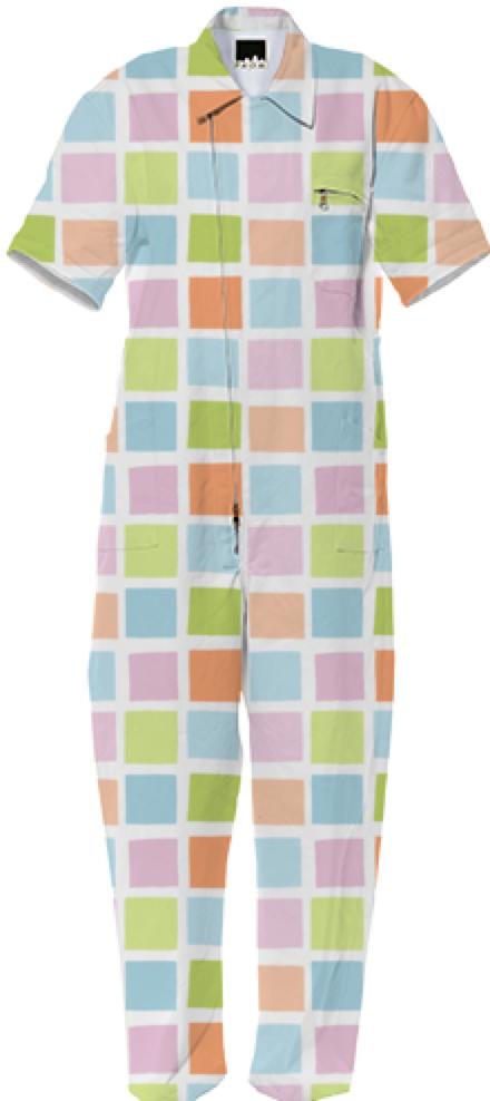 Cat Blobs Boxes Jumpsuit