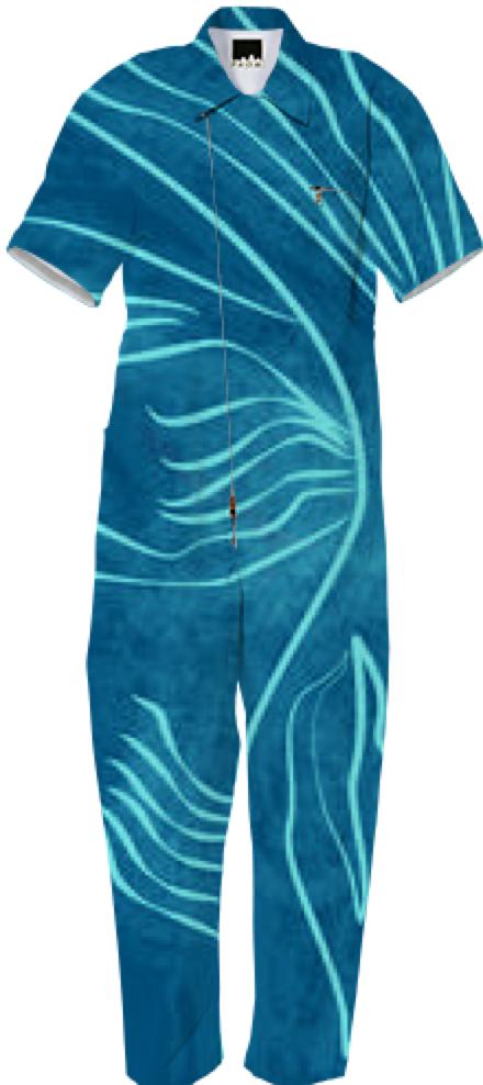 Giant Blue Koi Jumpsuit