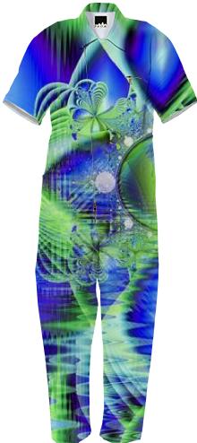 Irish Dream under Abstract Fractal Cobalt Blue Skies